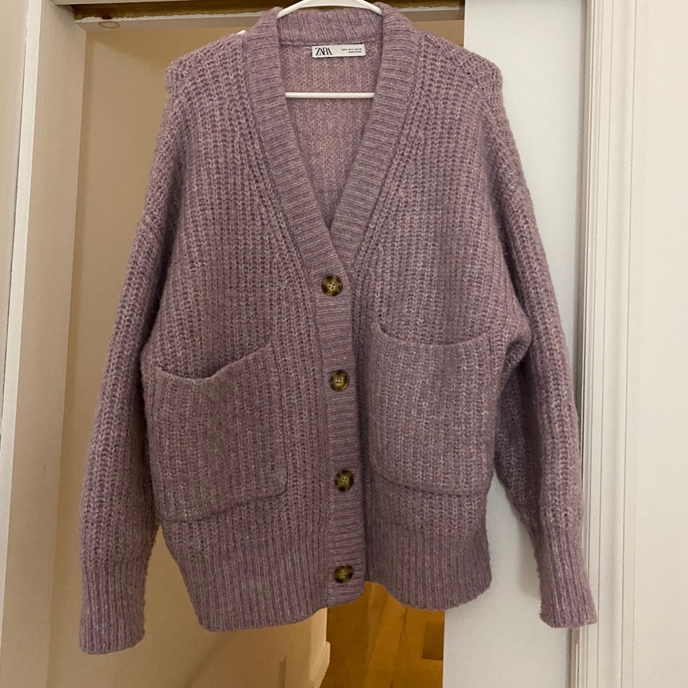ZARA LILAC COZY SWEATER